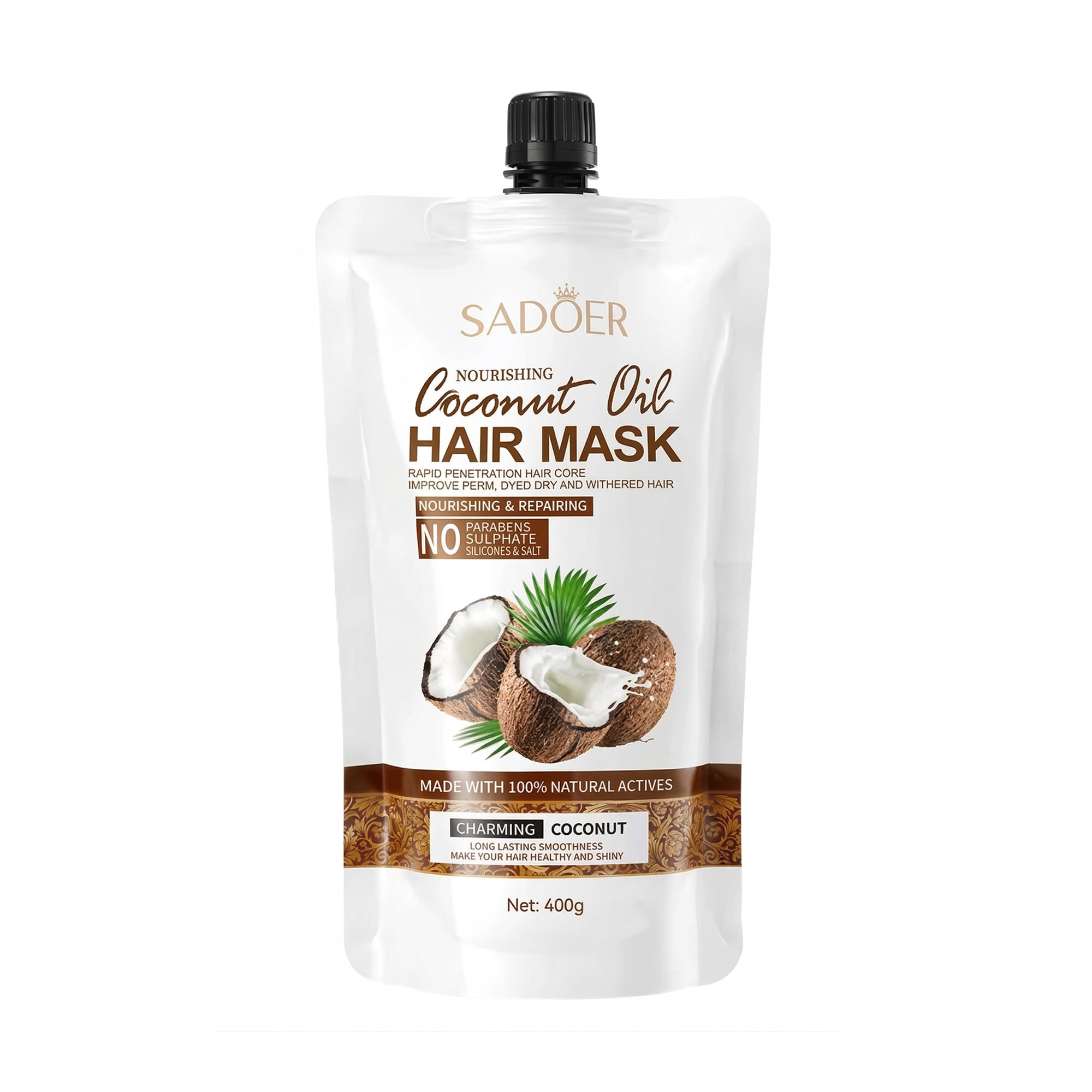 Маска для волосся Sadoer Coconut Oil Hair Mask, 400 г